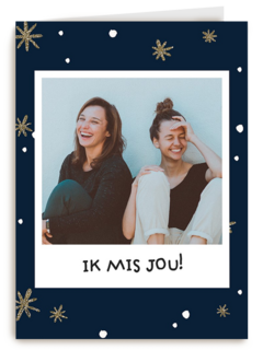 nieuwjaar fotokaart ik mis jou