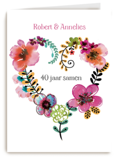 een bloemen hart