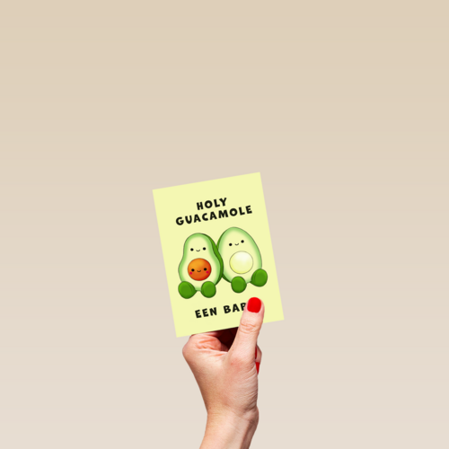 Zwangerschap kaart holy guacamole