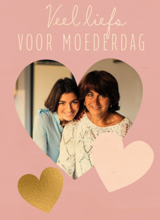 moederdag fotokaart veel liefs voor moederdag