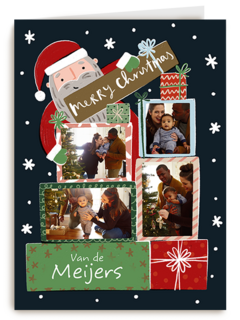 Kerstmis Fotokaart Kerstman