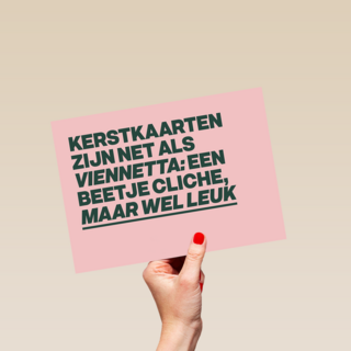 &C kerstkaart viennetta