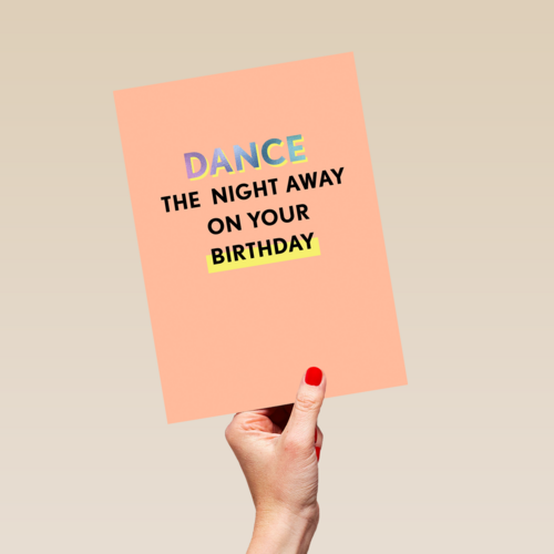 Verjaardagskaart man vrouw Dance the night away on your birthday