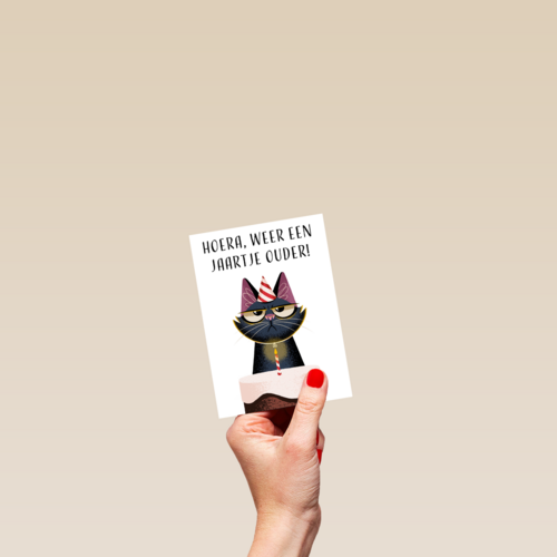 Verjaardagskaart grappig Grumpy Hoera weer een jaartje ouder Folio