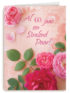Huwelijkskaart al 60 jaar een stralend paar