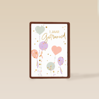 Ballonnen 1 jaar getrouwd