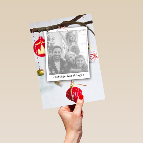 tak kerstversiering fotokaart
