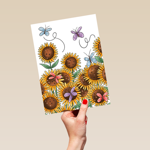 sterkte kaart zonnebloemen matia studio