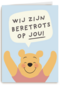 goed gedaan kaart winnie de pooh wij zijn beretrots op jou