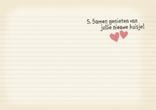 Samenwonen recept