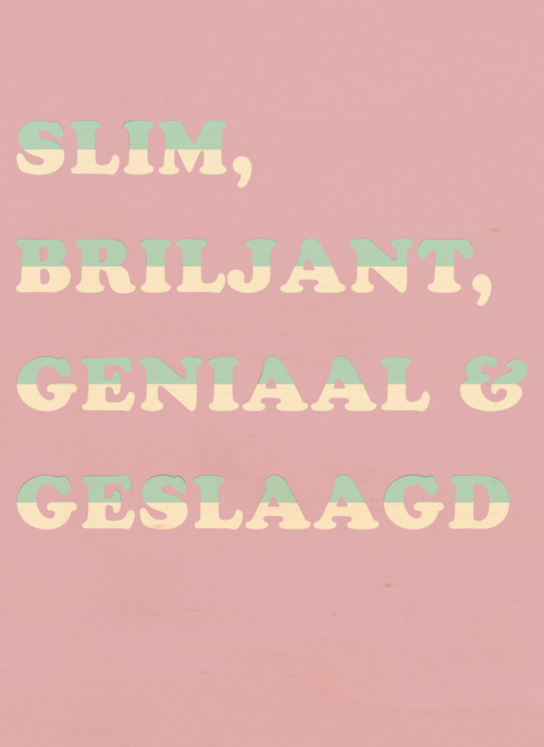 geslaagd kaart slim briljant geniaal en geslaagd