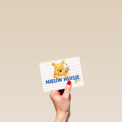 Winnie de Poeh nieuw huisje yes