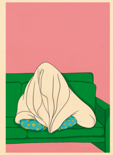 Dekentje op de bank winterdip