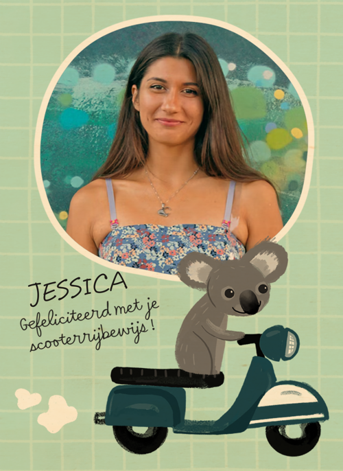 Houten Kaart Rijbewijs | Houten Kaart Hallmark | Rijbewijs | Scooter Rijbewijs Gefeliciteerd Met Naam En Foto