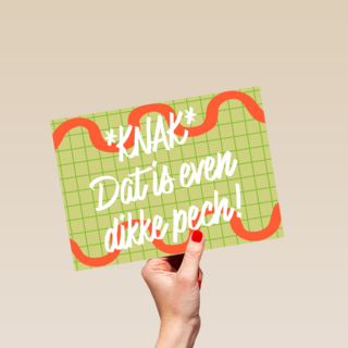 Knak dat is even dikke pech