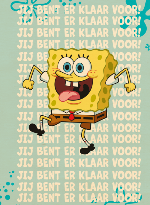 Houten Kaart | Spongebob Jij Bent Er Klaar Voor