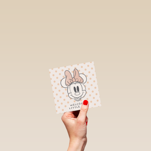 Geboorte felicitatie Minnie Mouse