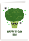 verjaardagskaart met broccoli