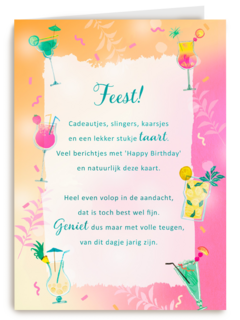 Verjaardagskaart Feest More than words