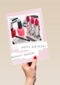 Verjaardagskaart tiener meisje Makeup spullen