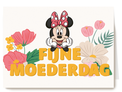 moederdag kaart minnie mouse fijne moederdag