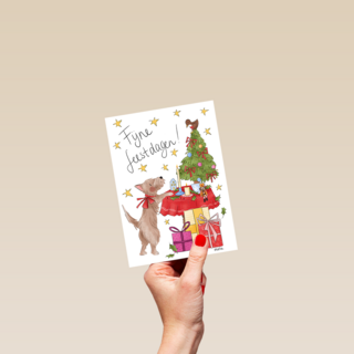 Matia Studio Fijne Feestdagen Kerstboom Met Cadeaus