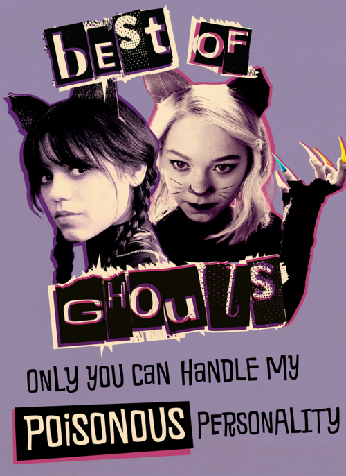 Houten Kaart Moeilijke Momenten | Houten Kaart Hallmark | Moeilijke Momenten | Wednesday Best Of Ghouls