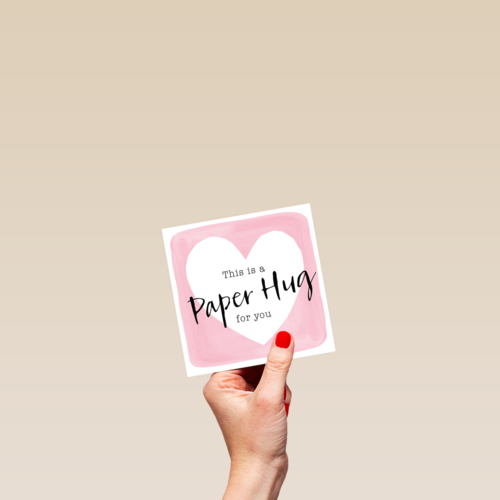this is a lovely paper hug for you this valentine