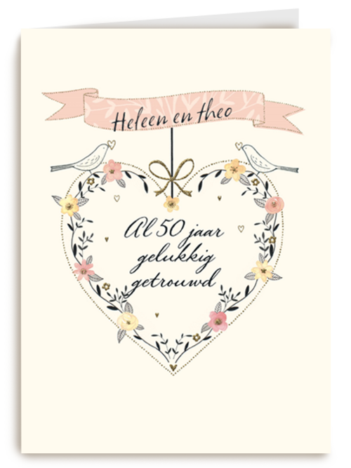 jubileum goud 50 al 50 jaar gelukkig getrouwd