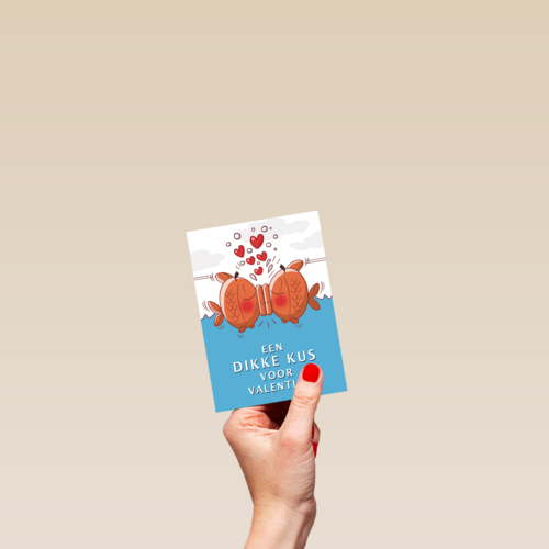 vissen een dikke kus voor valentijn