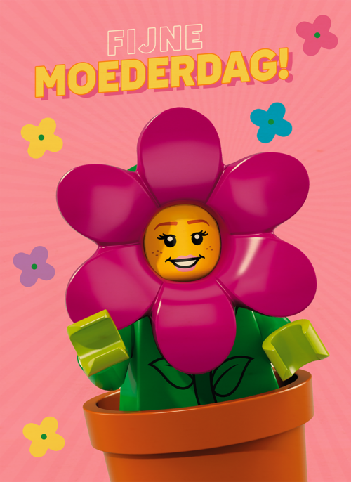 Houten Kaart Moederdag | Hallmark | Houten Kaart Hallmark | Moederdag | Lego Fijne Moederdag