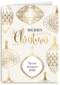 Merry Christmas gouden kersthangers