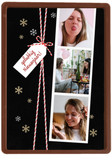 nieuwjaar fotokaart fotostrip 3 kaders