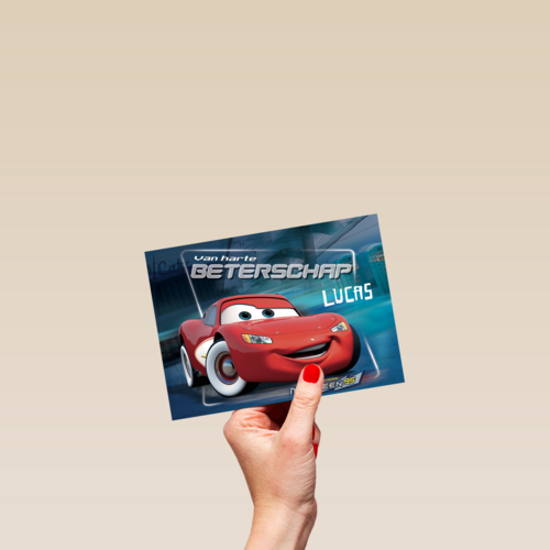 beterschapskaart met cars
