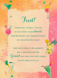 Verjaardagskaart Feest More than words