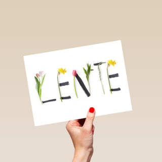 lente met bloemen