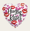 Ballon Hart Hugs and Kisses Roze