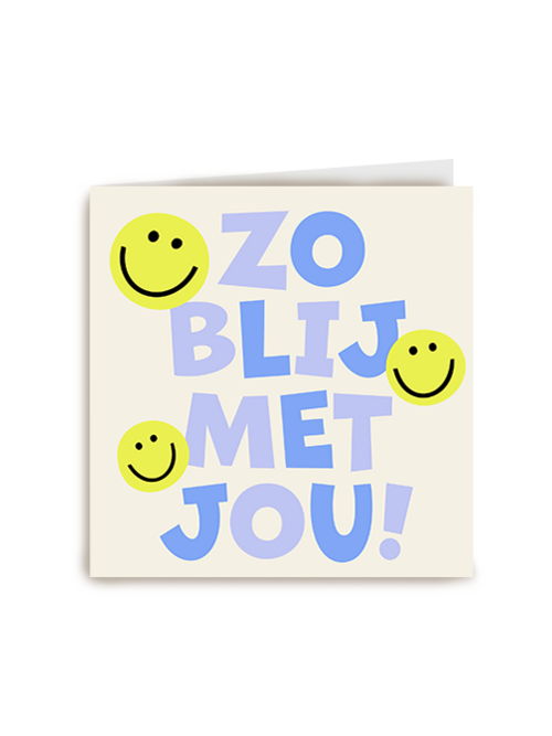 Kaart Hallmark | Secretaressedag | Zo Blij Met Jou Smileys