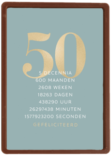 Verjaardagskaart 50 5 decennia