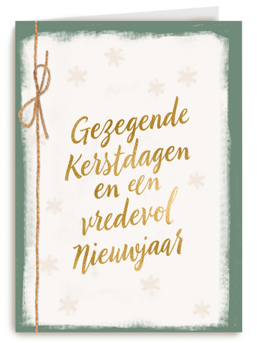 Kerstkaart religieus gezegende kerstdagen