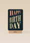 Verjaardagskaart happy birthday blauw