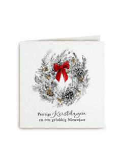 kerstkrans met strik
