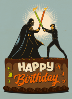 Star Wars Darth Vader verjaardagstaart
