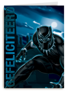 Black Panther kaart gefeliciteerd