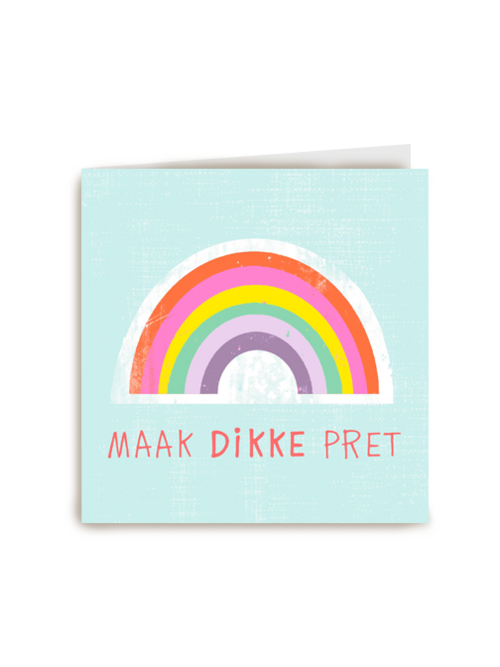 maak dikke pret regenboog