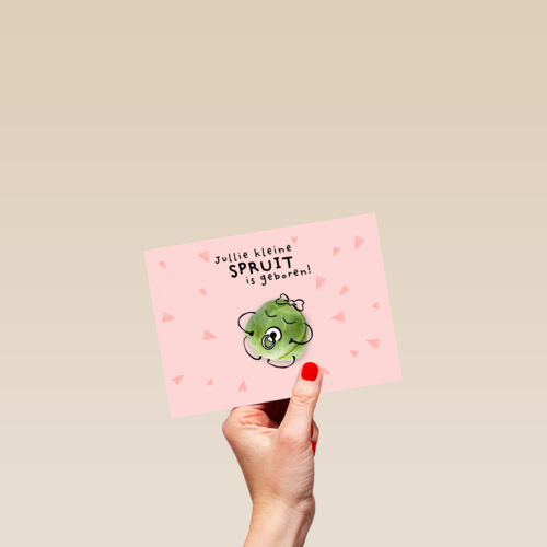 geboorte felicitatie kaart dochter