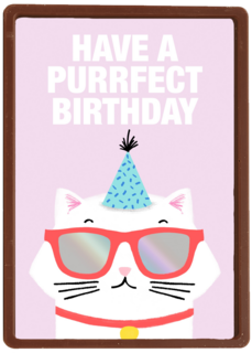 Verjaardagskaart tiener meisje Have a purrfect birthday