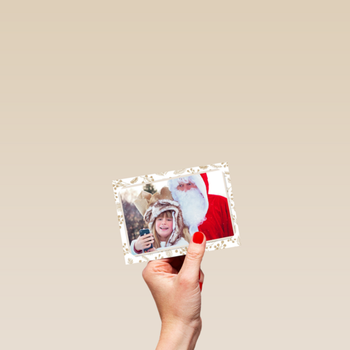 kerstman fotokaart