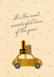 kerstkaart auto it is the most wonderful time of the year