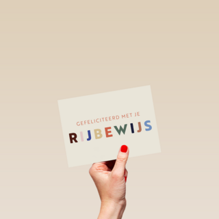 Gefeliciteerd met je rijbewijs gas erop